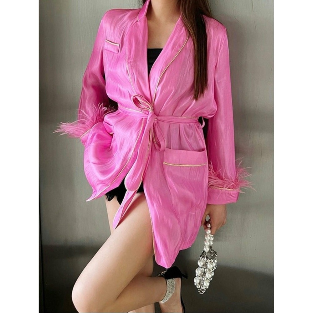 Elegant Pink Women's Robe